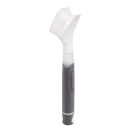 Dish Soap Brush with Built-In Soap Dispenser for Dishes