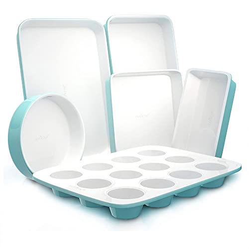 6 Piece Nonstick Baking Pan Set, Carbon Steel Bakeware