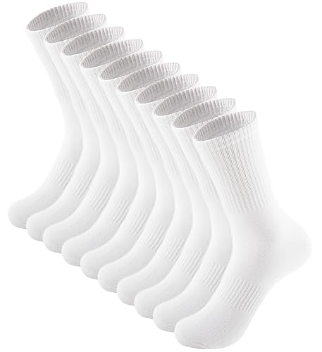 6 Pack Women's Athletic Crew Cotton Workout Socks