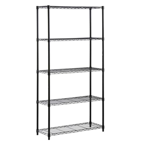 5-Tier Storage Shelving Unit, Heavy Duty Metal Shelves