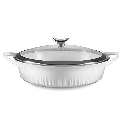 CorningWare 4-Quart Cast Aluminum Nonstick Braiser With Lid