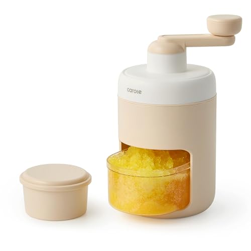 Manual Shaved Ice Machine, Snow Cone Maker with Mold