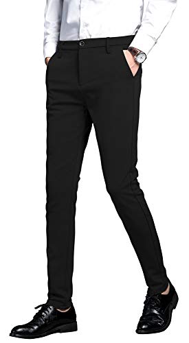 Men's Slim Fit Stretch Skinny Dress Pants