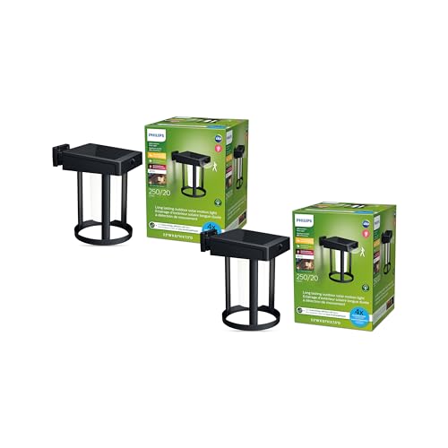 2 Pack Philips LED Solar Outdoor Wall Lanterns