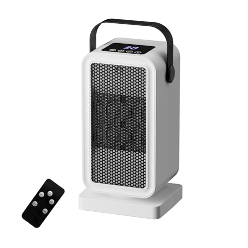 Portable Ceramic Space Heater, 1200W Indoor Desk Heater