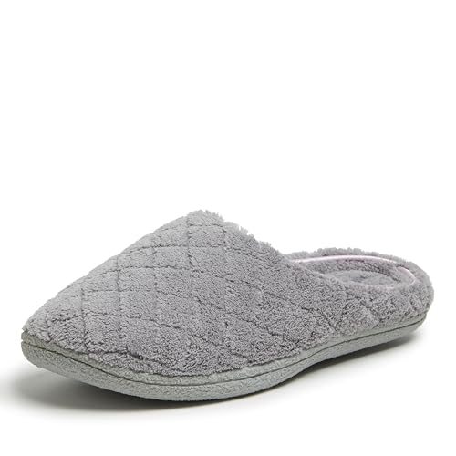 Dearfoams Women's Memory Foam Washable Terry Slippers