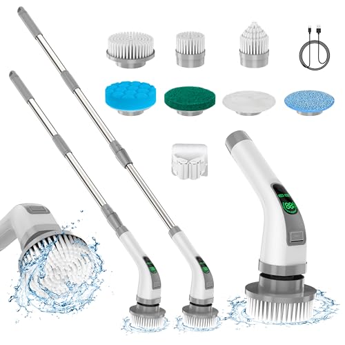 Electric Spin Scrubber, 7-in-1 Bathroom Cleaning Brush