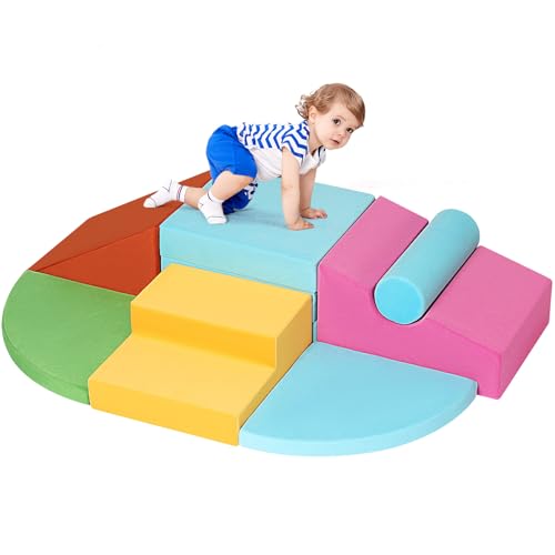 7 Piece Foam Toddler Climbing Blocks Indoor Play Set