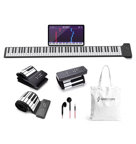 88-Key Roll Up Rechargeable Electronic Piano Keyboard