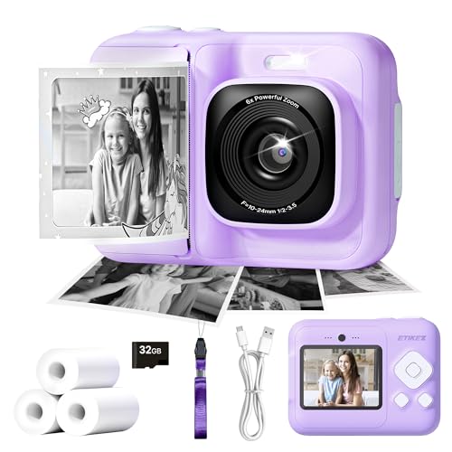 Kids Instant Print Digital Camera with 32GB Card