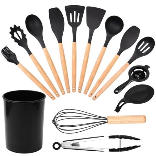 14 Piece Silicone Kitchen Utensil Set, Heat Resistant
