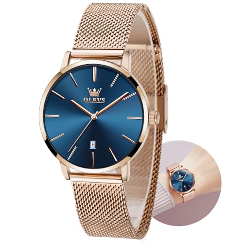 Slim Mesh Stainless Steel Women’s Dress Watch