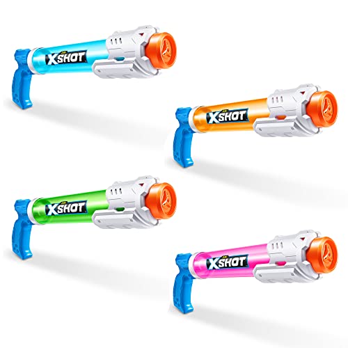 4 Pack Water Soaker Guns, Pump Action, 8 Meter Range