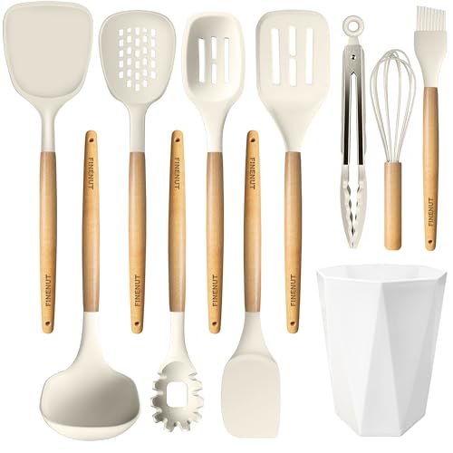 11 Piece Silicone Cooking Utensil Set Heat Resistant