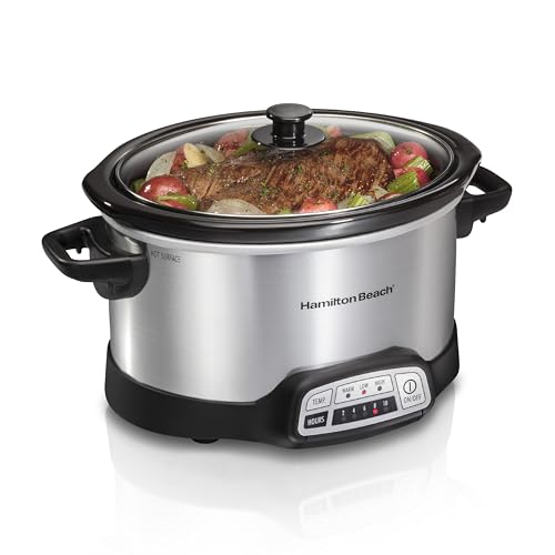 Hamilton Beach 4 Quart Programmable Slow Cooker Dishwasher Safe