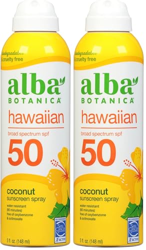 2 Pack Alba Botanica SPF 50 Sunscreen Spray