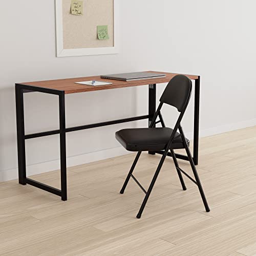 Amazon Basics Folding Metal Chairs, 4-Pack