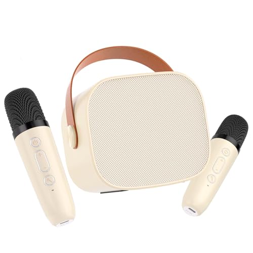 Mini Karaoke Machine for Kids with 2 Microphones
