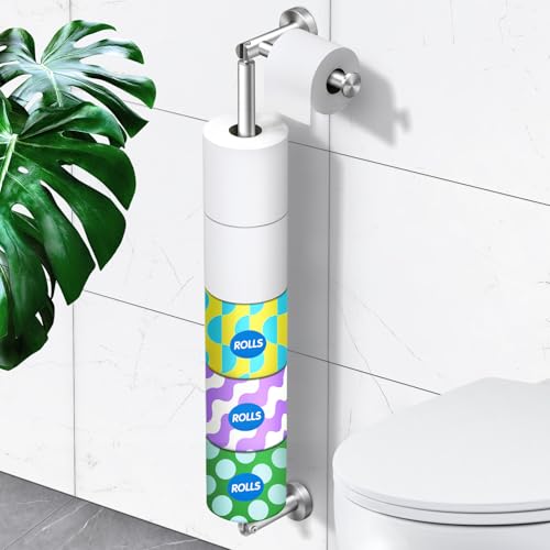 Toilet Paper Holder Wall Mount Stainless Steel with Storage