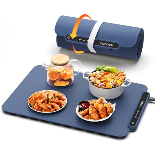Electric Food Warming Mat with Adjustable Temperature Control