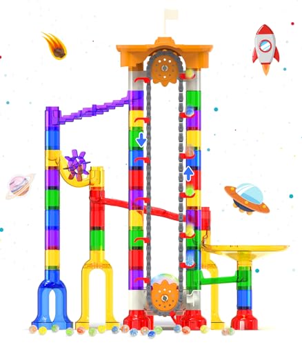 Motorized Marble Run STEM Building Toy for Kids