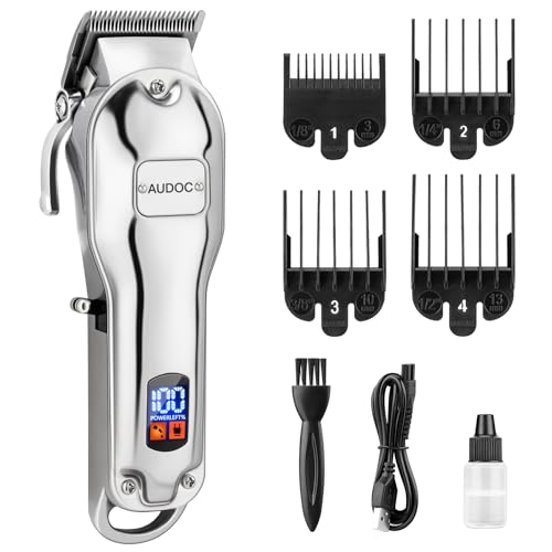 Cordless Hair Clippers for Men, Rechargeable Beard Trimmer