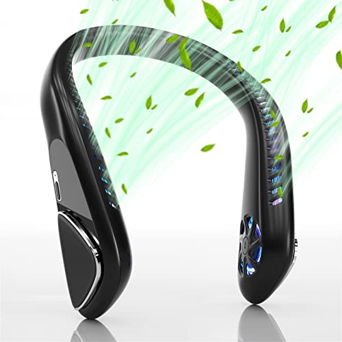 Bladeless Portable Neck Fan, 6000mAh USB Rechargeable