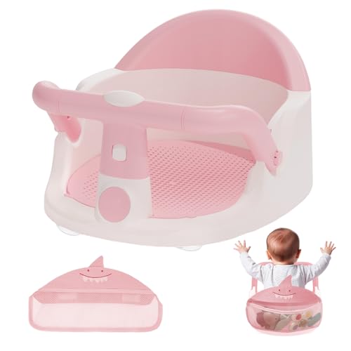 Baby Bath Seat Non-Slip with Mesh Cushion