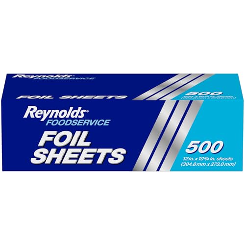 500 Count Reynolds Pre-Cut Aluminum Foil Sheets 12x10.75