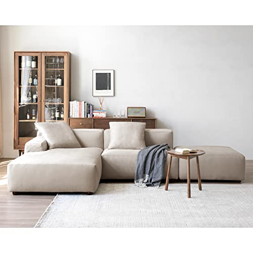 Modern Modular L-Shape Sectional Sofa with Chaise Lounge