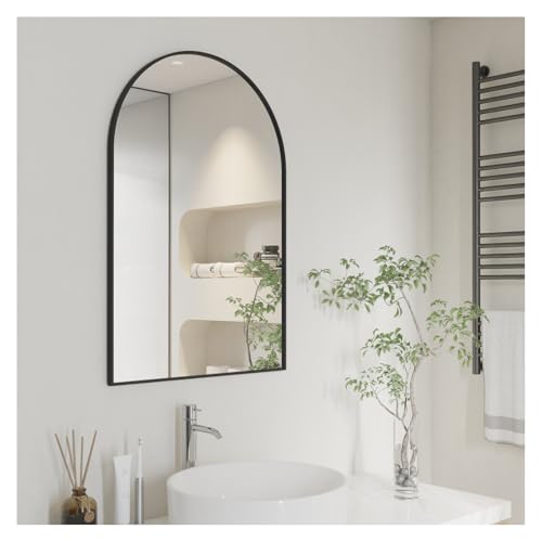 Arched 20x30 Inch Aluminum Frame Wall Mirror