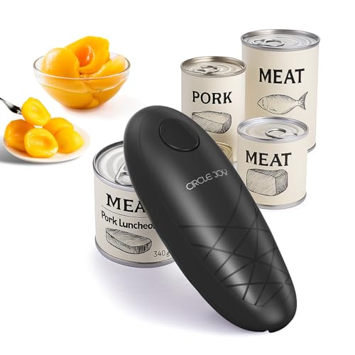 Electric Can Opener, One-Touch Automatic Smooth Edge