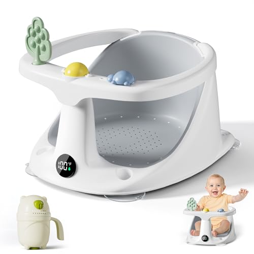 Baby Bath Seat for Sitting Up with Rinse Cup