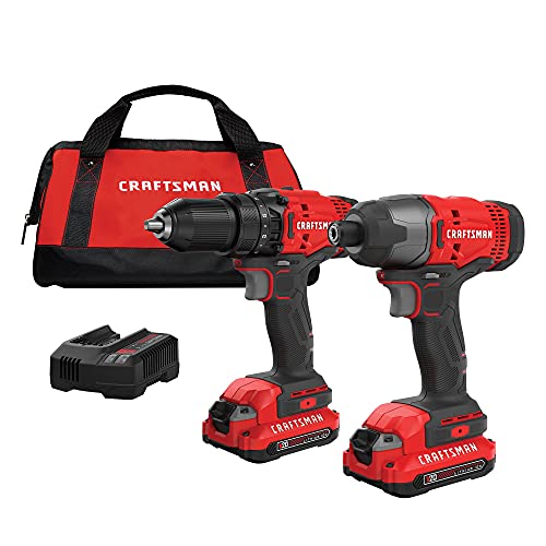 CRAFTSMAN V20 Cordless Drill and Impact Driver Kit