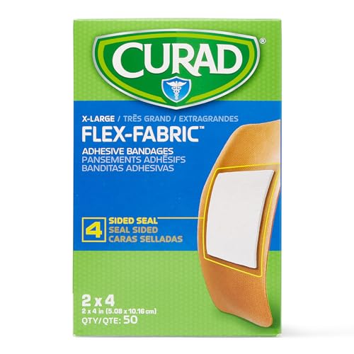 50 Pack Curad Flex-Fabric Adhesive Bandages X-Large