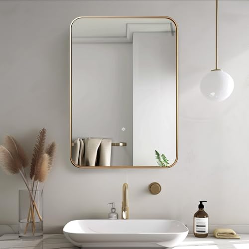 Rectangle Bathroom Mirror 22x30 Inch Wall Mounted