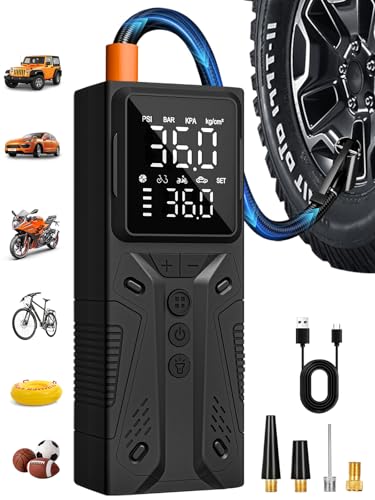 Cordless Portable Tire Inflator, 150PSI Air Compressor