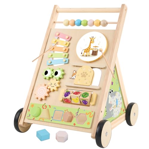 Wooden Baby Walker Push Toy for Toddlers Learning