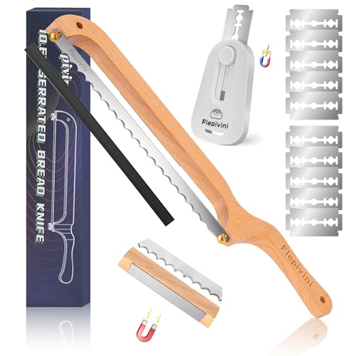 Magnetic Bread Knife and Dough Scoring Tool, 15.7"