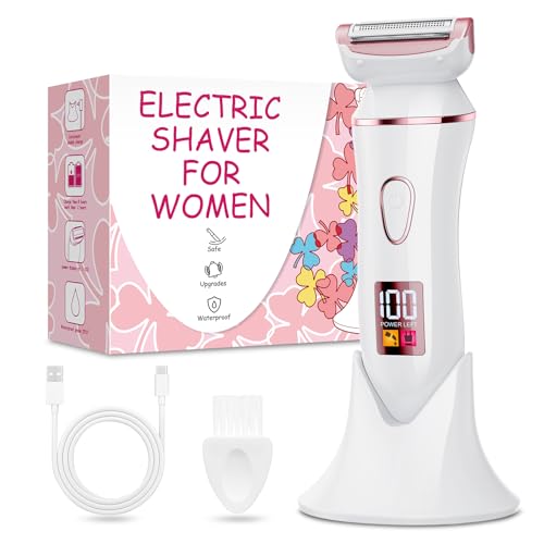Electric Shaver for Women, Rechargeable Wet Dry Razor