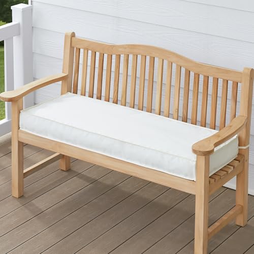 Outdoor Waterproof Wicker Patio Bench Seat Cushion