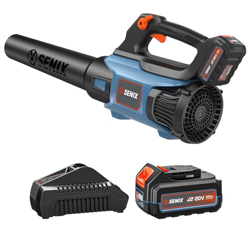 Cordless Leaf Blower, 20V Brushless with Battery Charger