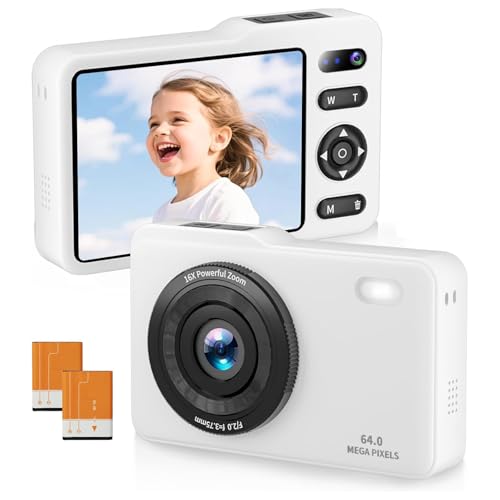 64MP Dual Lens Autofocus Point and Shoot Camera