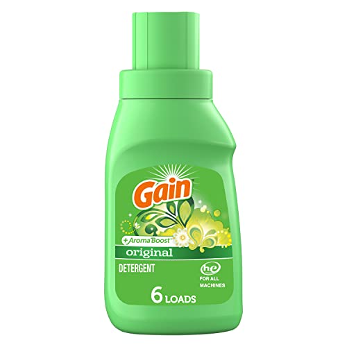 12 Pack Gain Liquid Laundry Detergent, HE Compatible, 10oz