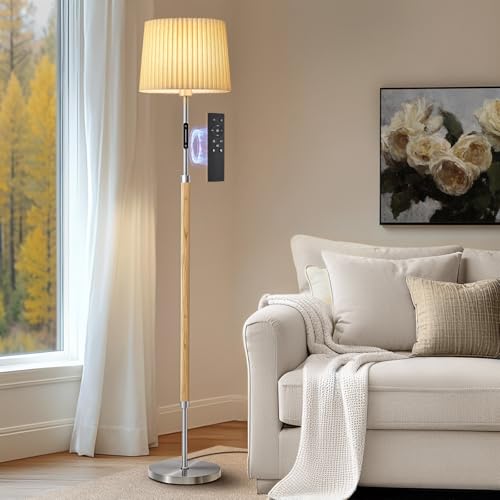 Dimmable Floor Lamp with Remote Control, Modern Standing Light