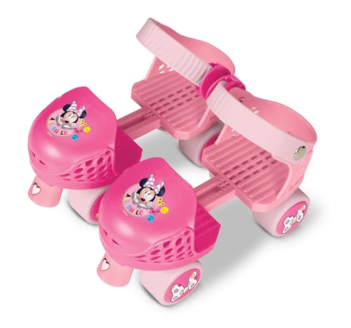 Minnie Mouse Adjustable Kids Skates with Pads Set