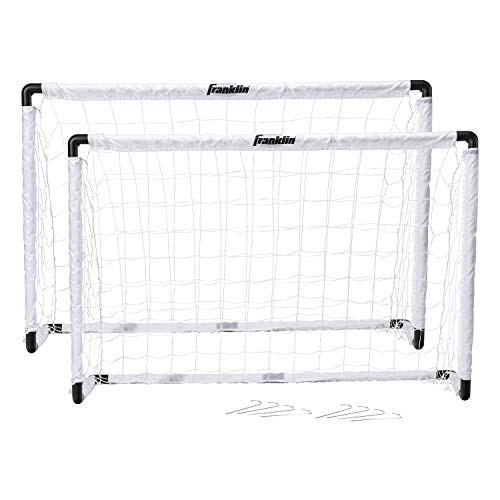 2 Pack Franklin Sports Kids Soccer Goals with Stakes
