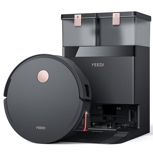 Yeedi Robot Vacuum Mop, 18,000Pa Suction, Self-Cleaning