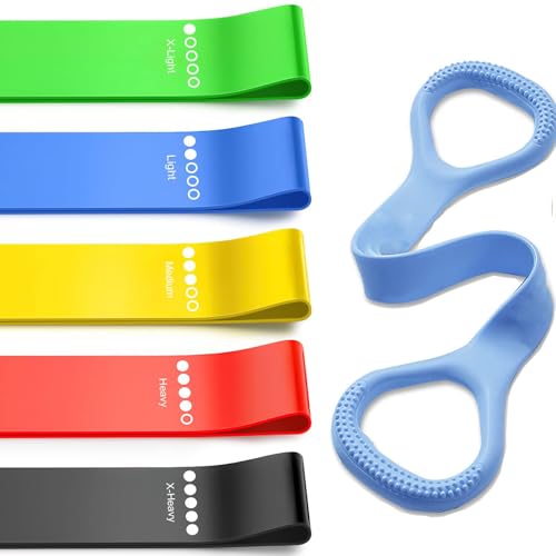 6 Pack Resistance Bands Set for Exercise, Stretching