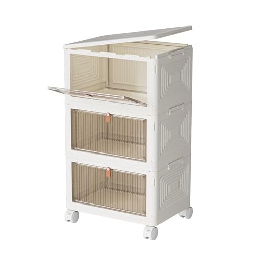 3 Tier Stackable Plastic Storage Bins with Lids